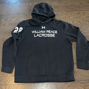 William Peace University Pacers LAX Lacrosse Team Issue Hooded Hoodie Sweatshirt